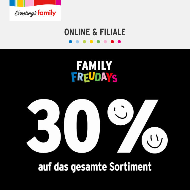 Ernsting’s family: Family Freudays - Jetzt 30% sparen 1