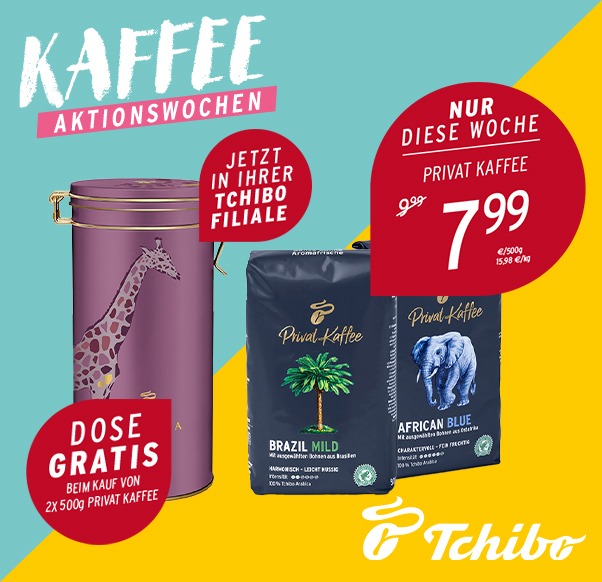 Tchibo: Kaffeedose-Aktionswoche 2